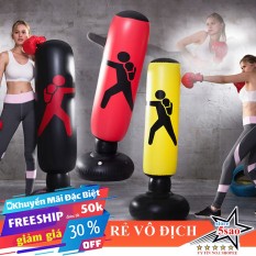 Trụ Hơi Boxing Lật Đật Cho Bé và người lớn tặng kèm bơm hơi + keo dán + miếng vá dự phòng + bảo hành 3 tháng