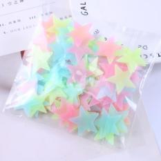 100 Ngôi Sao Dán Tường Dạ Quang 3cm phát sáng trong đêm- Đủ màu