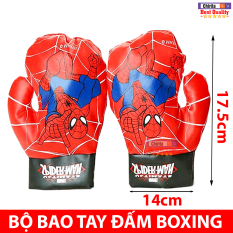 Bộ 2 Găng Tay Đấm Boxing Bằng Da Mềm – Bao Tay Đấm Bốc Người Nhện