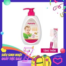 Nước Rửa Bình Sữa Và Rau Quả An Toàn Cho Bé – Tặng 1 Bộ Cọ Rửa 360 Độ Mamamy
