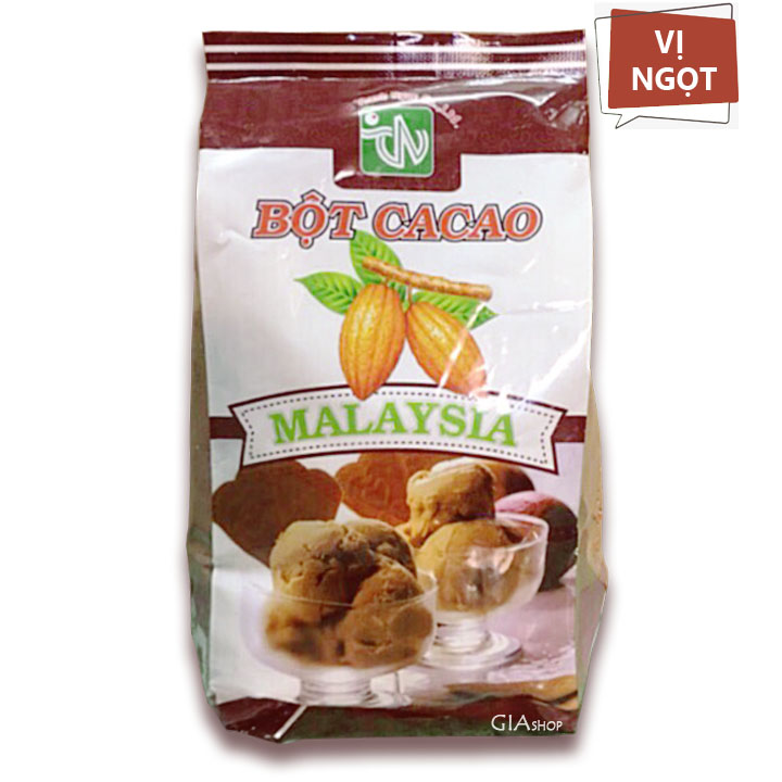 Bột cacao ngọt Malaysia gói 500g - pha chế, pha sữa, trà sữa, làm bánh - Gia store