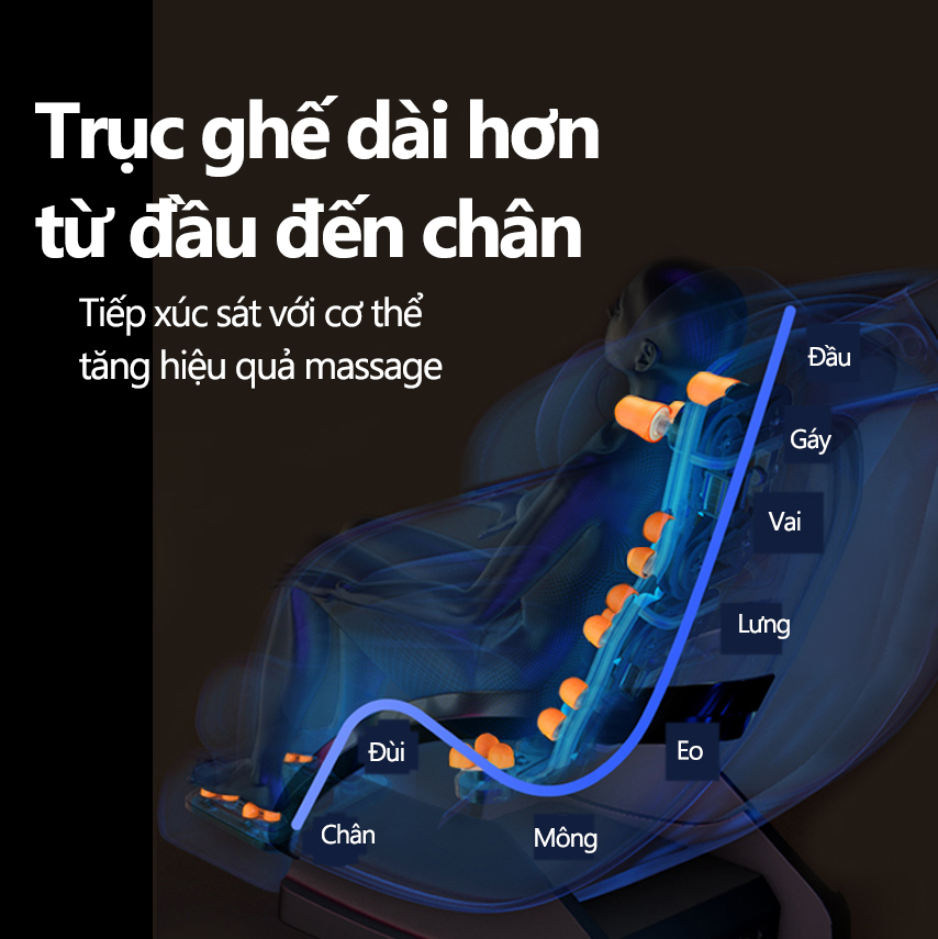 [HCM][HOT 2021] Ghế massage toàn thân cao cấp – Máy Matxa trị màn hình cảm ứng kết hợp Bluetooth với...