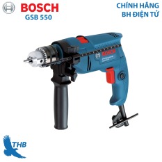 Máy khoan động lực Máy khoan gia đình Bosch GSB 550 công suất 550W mũi khoan tường tối đa 13mm – Dòng máy khoan bán chạy nhất năm 2021