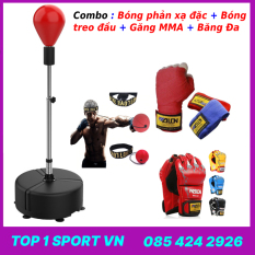 Bóng Phản Xạ Đặc Cao Cấp – Cao 1m6, lò xo thép tital siêu bền – Tặng găng mma + băng đa + bóng treo đầu – Phiên bản dành cho dân chuyên, phòng tập chuyên nghiệp và võ đường – bảo hành 2 năm