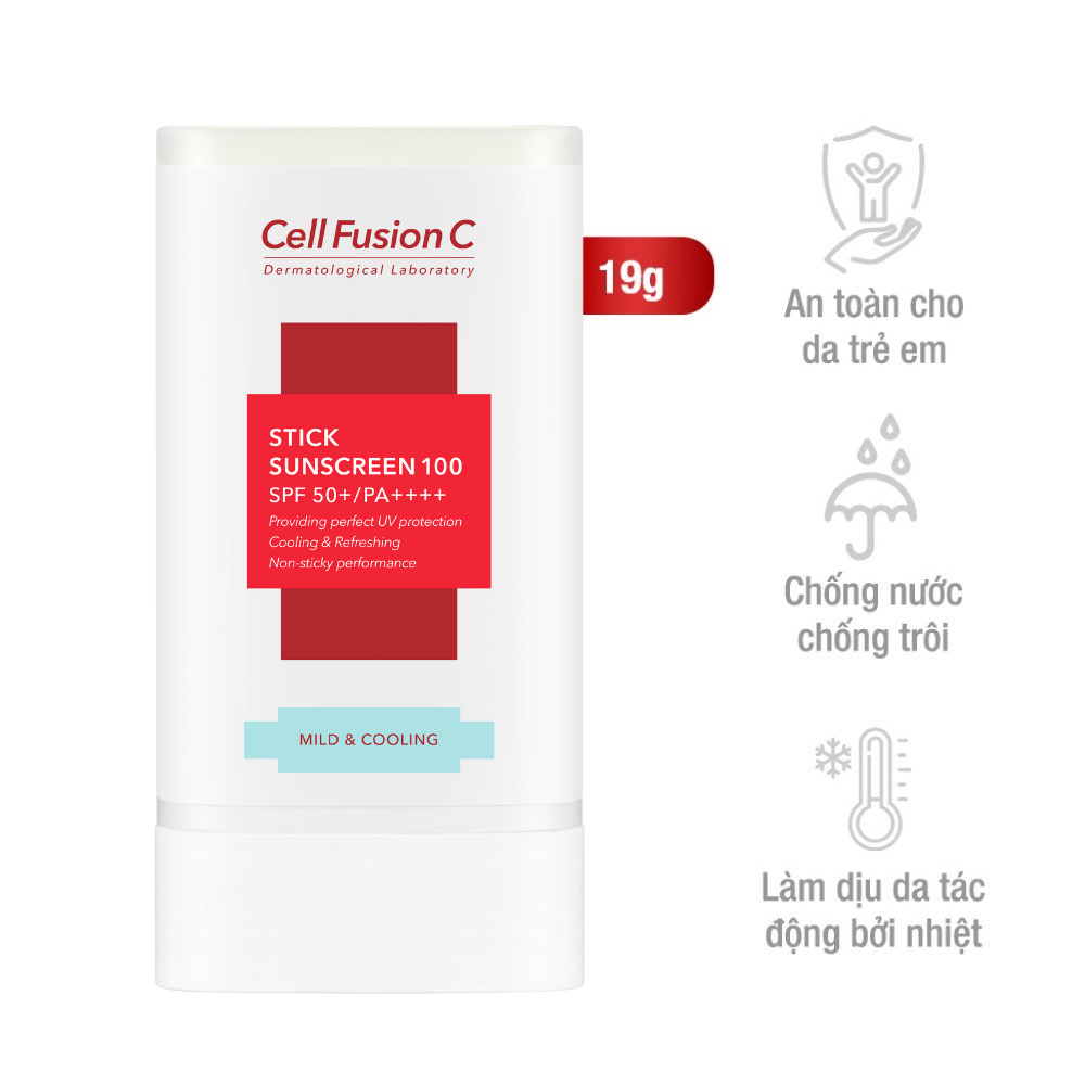 Sáp Chống Nắng Dạng Thỏi Cho Mọi Loại Da Cell Fusion C Stick Sunscreen 100 SPF50+/ PA++++ (19g)