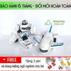 Robot biến hình ôtô-Xe biến hình- Máy bay biến hình robot-đồ chơi biến hình( Tặng 3 Pin)