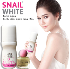 [ TẶNG CHAI TINH DẦU NƯỚC HOA ] Chai 60ml Lăn khử mùi Snail White cao cấp Thái Lan, Giao mùi ngẫu nhiên (Date: 24 tháng)