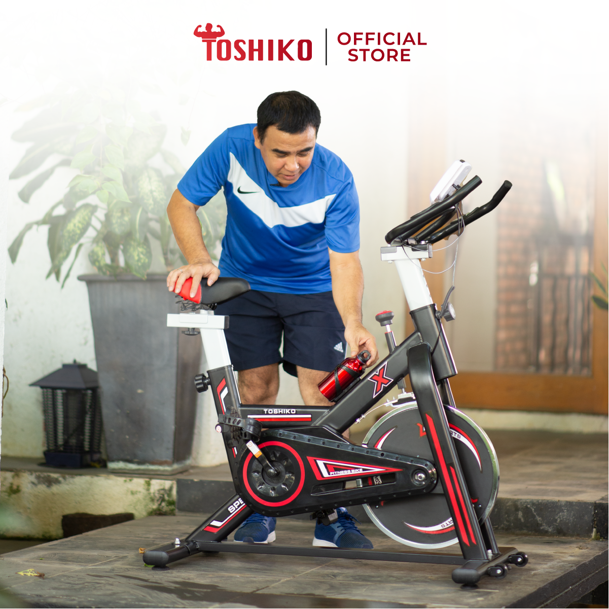 Xe đạp tập tập thể dục tại nhà Toshiko X8 bảo hành 3 năm – giúp tăng cơ, giảm mỡ hiệu quả