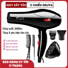 Máy Sấy Tóc Hai Chiều Nóng Lạnh Deliya Công Suất Khủng 2200W Với 2 Mức Điều Chỉnh Nhiệt Và Tốc Độ Tiện Lợi Bảo Hành Uy Tín 12 Tháng