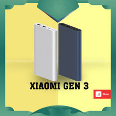 Xiaomi Power Bank Gen 3 Nâng cấp Phiên bản 2S 10000 mAh 2 Cổng USB 1 Loại C Hỗ trợ QC 3.0【bạc】
