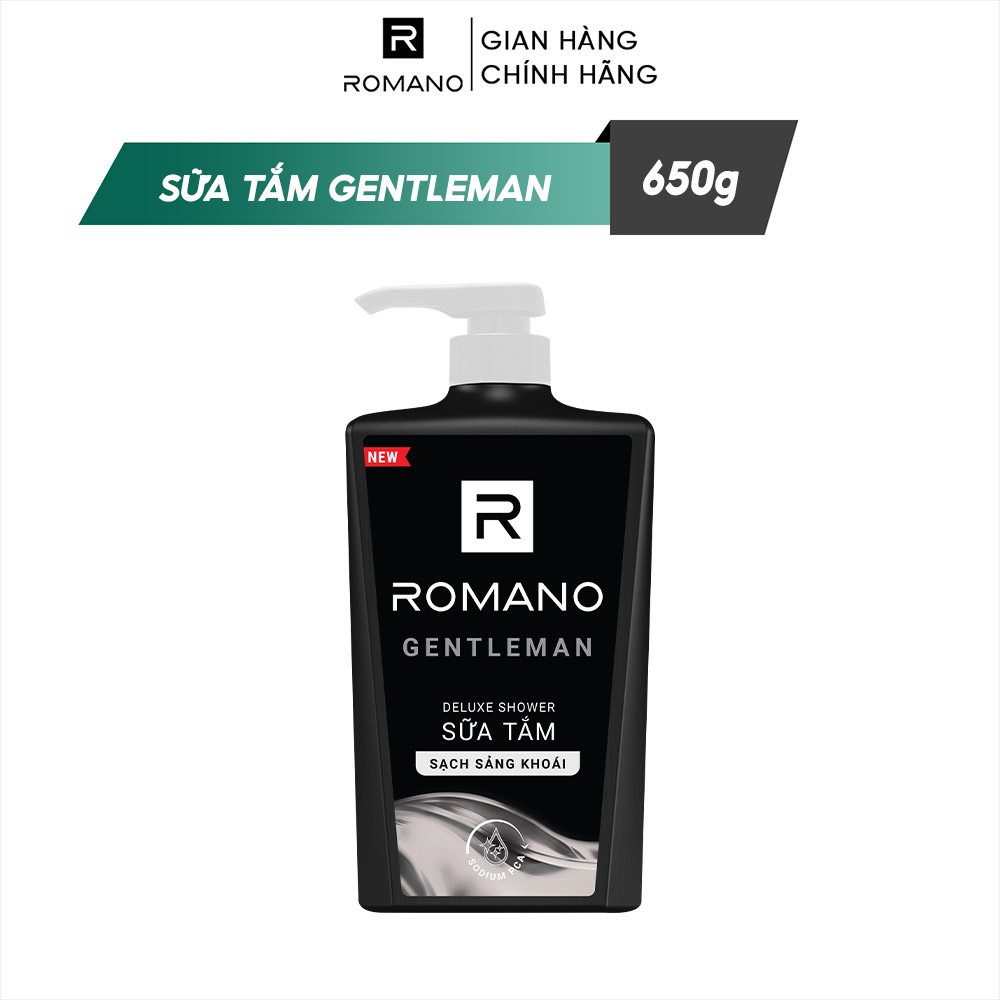[27-29/03 MUA LÀ CÓ QUÀ] Sữa tắm hương nước hoa Romano Gentleman 650g