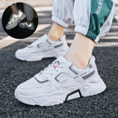 Giày Thể Thao Nam Phản Quang Phong Cách Hàn Quốc Tăng 5Cm Chiều Cao, Kiểu Dáng Mạnh Mẽ Cực Kì Ngầu, Chất Liệu Bền Đẹp