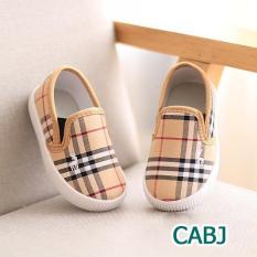 Giày lười slip on thời trang kẻ sọc cho bé trai và bé gái