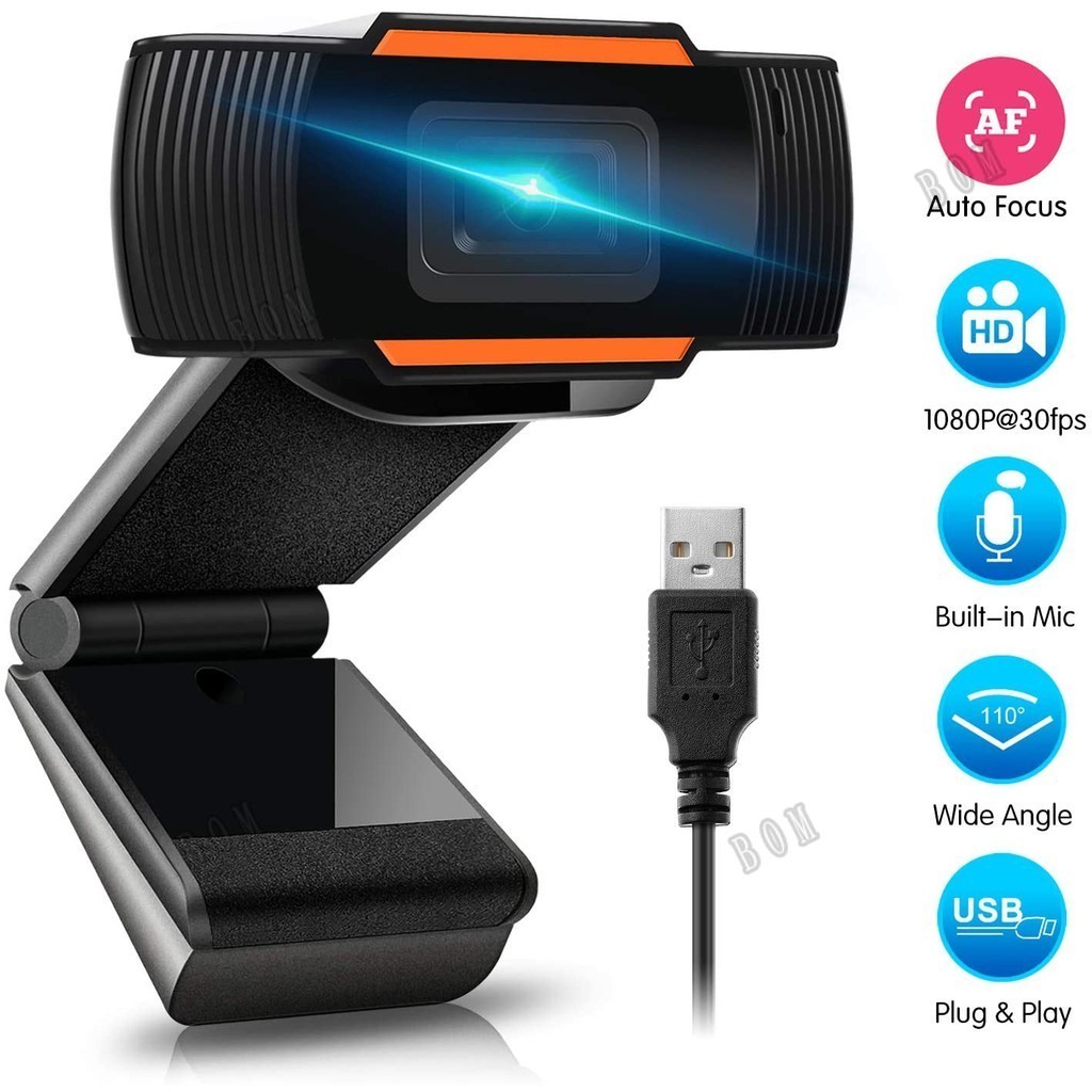 Manual 1080P HD Webcam Web Camera With MIC MICROPHONE For Computer For PC Laptop Skype MSN