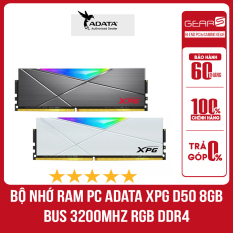 Ram Adata 8GB XPG DDR4 3200 D50 RGB – Bảo hành chính hãng 60 Tháng