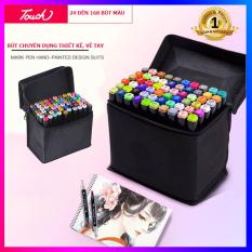Bộ bút màu Touch 7, bút dạ màu anima cao cấp (168 màu, 80 màu, 60 màu, 40 màu) + có kèm theo túi đựng