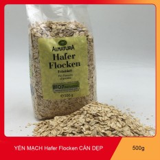 Yến Mạch Hafer Flocken Bio Alnatura Đức Nguyên Hạt 500gam