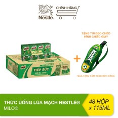 [Tặng túi đeo chéo hình chiếc giày] Thùng sữa lúa mạch Nestlé® Milo® (48 hộp x 115ml)