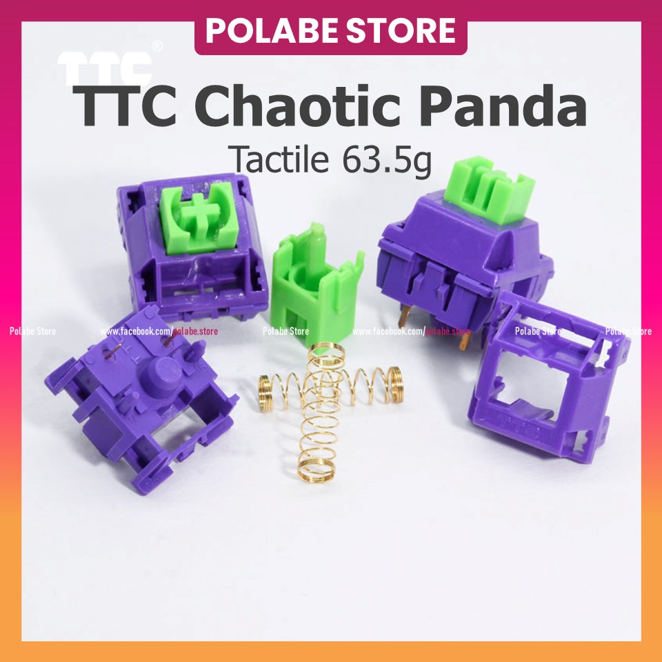TTC Holy Panda TTC Chaotic Panda TTC Heroic Panda TTC Cyber Panda Công tắc bàn phím cơ Tactile switch Polabe...
