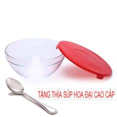 Bộ 4 bát thuỷ tinh đựng thực phẩm có nắp đậy cooking bowl bát nhỏ vừa (nhiều màu)