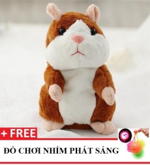 Chuột HAMSTER nhại tiếng biết nhảy cho bé Talking Hamster (Nâu vàng) – TẶNG 1 ĐỒ CHƠI NHÍM PHÁT SÁNG