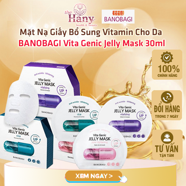 Mặt Nạ Banobagi Vita Genic Jelly Mask - Vitamin Up 50,000ppm nội địa Hàn