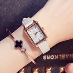 Đồng hồ nữ Hàn Quốc JULIUS JA-787 dây da mặt chữ nhật (Nhiều màu)