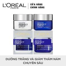 Bộ kem dưỡng trắng và giảm thâm nám chuyên sâu ngày và đêm L’Oreal Paris White Perfect Clinical 50ml