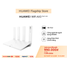 [VOUCHER 7%] Bộ định tuyến HUAWEI WiFi AX3 (CPU 2 nhân) | 3000 Mbps | Wi-Fi 6+ | Công nghệ đa người dùng OFDMA | Hàng Phân Phối Chính Hãng