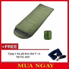 Túi Ngủ Văn Phòng + Tặng Gối Hơi Chữ U Bịt Mắt Và Bịt Tai TN01