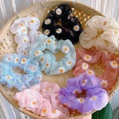 HOTTREND 2020 Cột tóc hoa Cúc Scrunchies siêu kute phong cách Hàn cho phái nữ