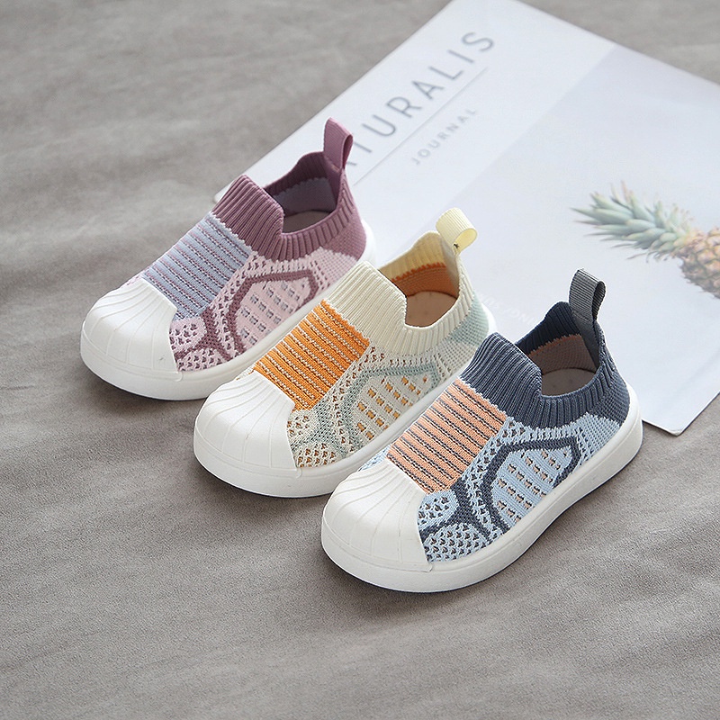 Giày Lười Cho Bé Trai Bé Gái Cổ Chun Đế Bệt Từ 1 Đến 7 Tuổi Phong Cách Canvas Chống...