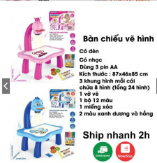 Bàn vẽ có đèn chiếu sáng thông minh có nhạc cho bé