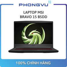 Laptop MSI Bravo 15 B5DD (15.6″ Full HD / Ryzen 5 5600H / 8GB / SSD 512GB / RX 5500M) – Bảo hành 12 tháng