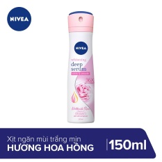 Xịt Ngăn Mùi Nivea Whitening Deep Serum Hokkaido Rose Spray 150ml 85304