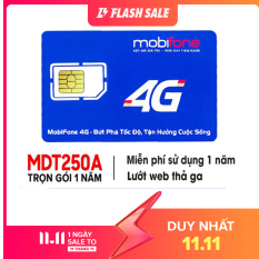 Sim 4G Mobifone MDT250A Trọn Gói 1 Năm Không Phải Nạp Tiền Lướt Web Tẹt Ga Ltmart Tốc Độ Truy Cập Nhanh