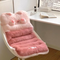 Đệm gối kê lưng kê mông đệm ngồi cho các loại ghế cực êm cực dày dặn cute hình lợn hồng gấu nâu