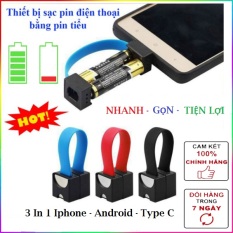⚡️Nhanh, Gọn, Nhẹ⚡️Thiết bị sạc pin điện thoại bằng pin tiểu cho Iphone, Android Micro USB, Type C