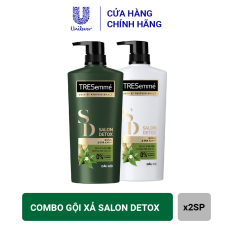 Bộ Sản Phẩm Dầu Gội và Dầu Xả Detox Tóc Chắc Khỏe Tresemmé Salon Detox : Gội 640gr Xả 620gr