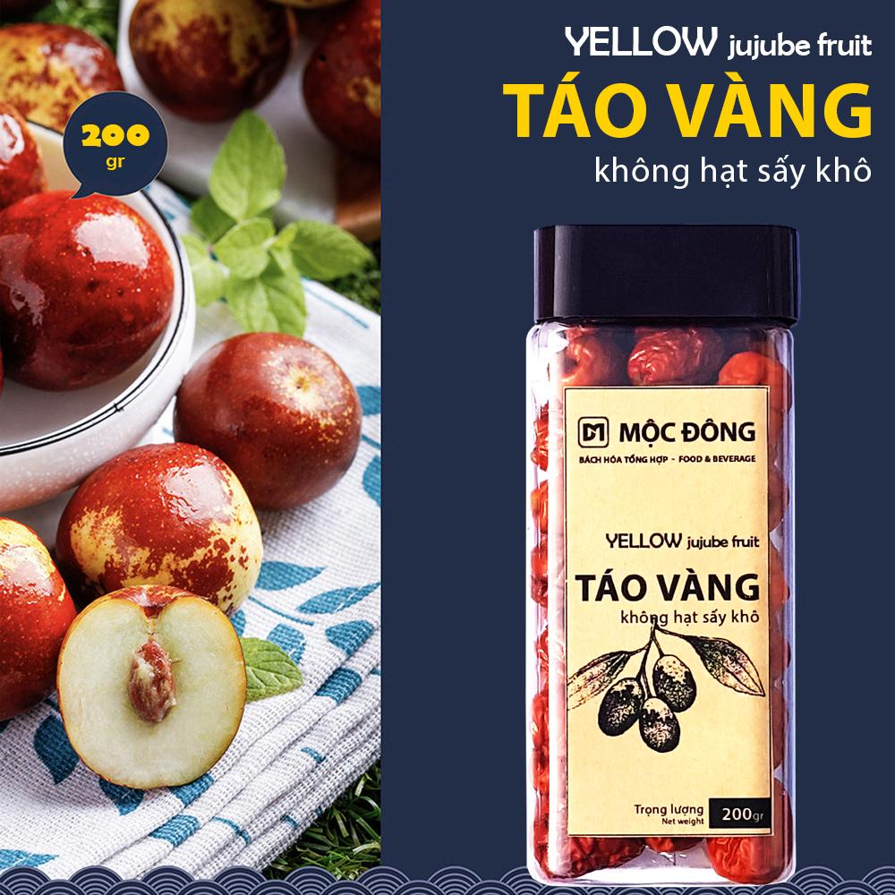 Táo vàng Táo tàu không hạt sấy khô - Hộp 200gr vị ngọt lạt, ăn ngon ngủ khỏe rất tốt...