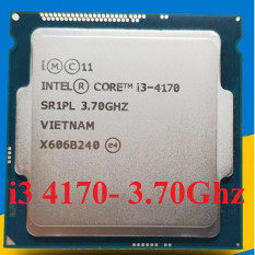 Bộ vi xử lý Intel Core i3 4170 ; 4160; 4150; 4130 socket 1150 Dùng cho main h81, b85, Q87 …. Bảo hành 1 tháng.