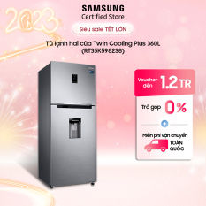 [Miễn phí giao + lắp HCM & HN ][Voucher Upto 1triệu][Trả góp 0%] Tủ lạnh Samsung hai cửa Twin Cooling Plus 375L (RT35K5982S8) 2 dàn lạnh độc lập Twin Cooling 5 chế độ theo yêu cầu Làm lạnh nhanh Hàng chín