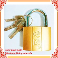 [HCM]Ổ khóa cửa vàng Ổ khóa chống trộm 50mm 40mm ( bấm khoá không cần chìa )