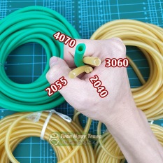 (1 mét) Dây thun cao su tròn ống có lỗ co dãn tập luyện thể thao 4 kích cỡ