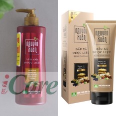 COMBO DẦU GỘI – DẦU XẢ DƯỢC LIỆU NGUYÊN XUÂN – ICARE