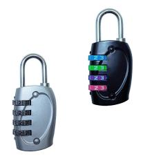Bộ hai cái ổ khóa mật mã nhỏ cho vali, balo, túi, cặp xách loại 4 số TL538