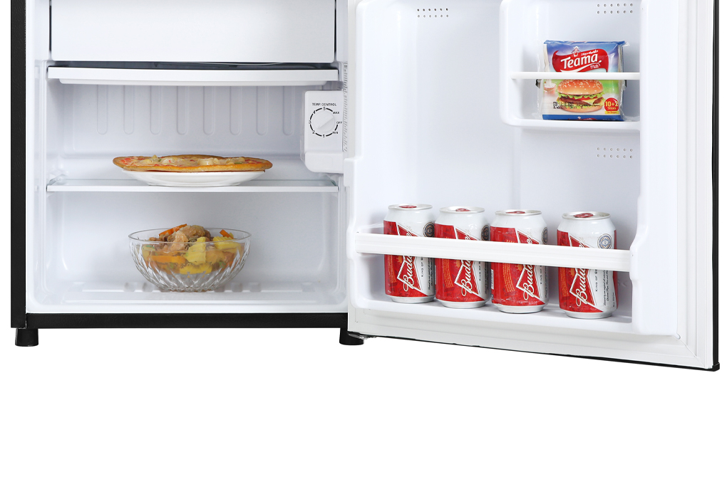[HCM]Tủ lạnh Aqua 50 lít AQR-D59FA(BS) - Tiết kiệm điện nhờ công nghệ làm lạnh trực tiếp. Có khả năng...