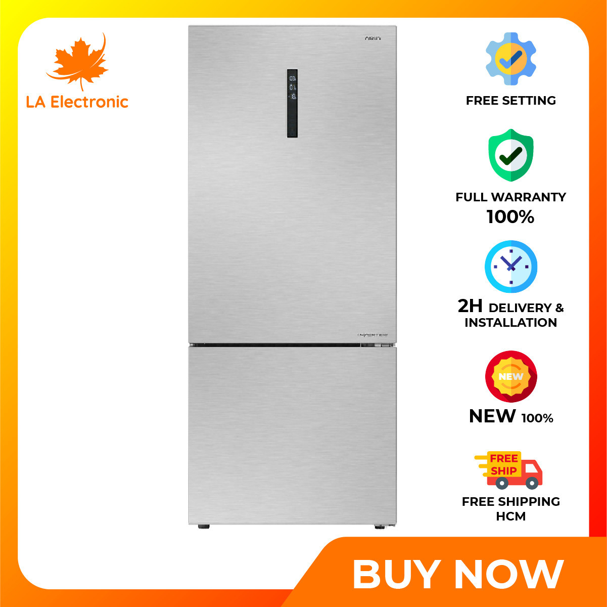 Installment 0% – Aqua 455 liter refrigerator AQR-I465AB(SW)