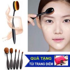 Bộ 5 cọ đánh kem nền 5D ưu điểm vượt trội. Tặng 1 túi trang điểm