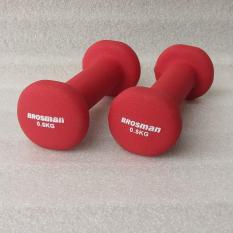 Bộ 2 tạ tay Brosman 0.5 Kg (Đỏ)